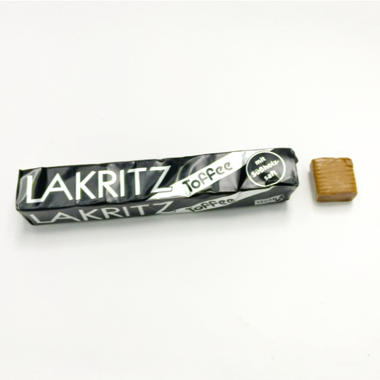 Soft sweet aromatic liquorice toffee, dutch