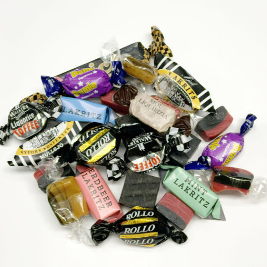 Liquorice mix of all soft and sweet licorice-toffees and fudges