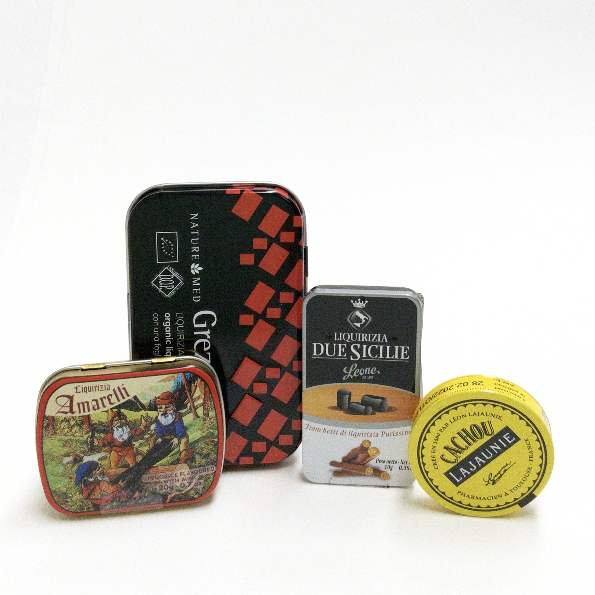 Four natural liquorice from the south of Europe at an introductory price (selection may vary, product photo as example)