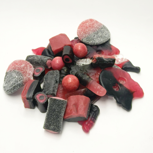 Mix of liquorice with raspberry, fresh and fruity