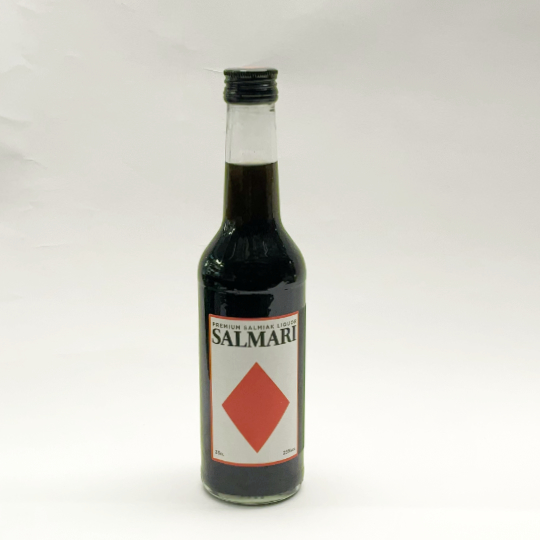 Bottle salmiak schnapps with 25% alcohol, finnish