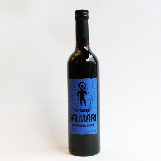 Bottle aromatic salmiak liquor with 21% alcohol, finnish