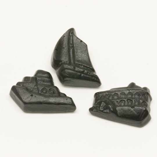 Firm salt liquorice boats, dutch